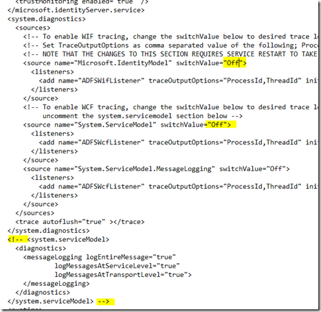ADFS2.13.0Tracing