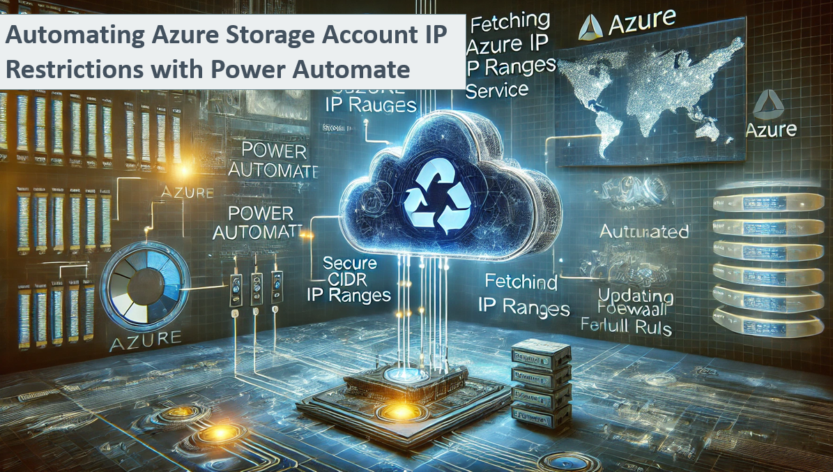 Automating Azure Storage Account IP Restrictions with Power Automate