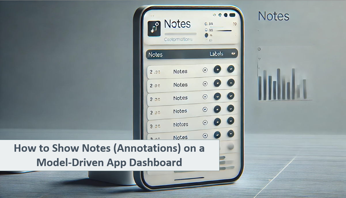 How to Show Notes (Annotations) on a Model-Driven App Dashboard