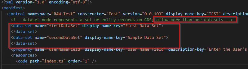 Allow Multiple Dataset
