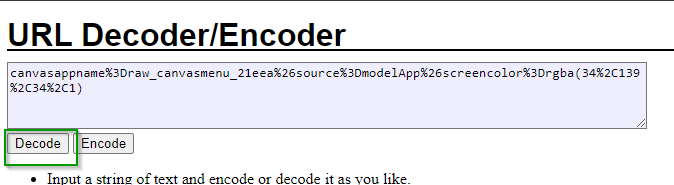 Encoded Data Parameter