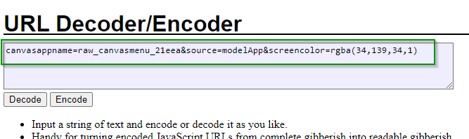 Decoded Data Parameter