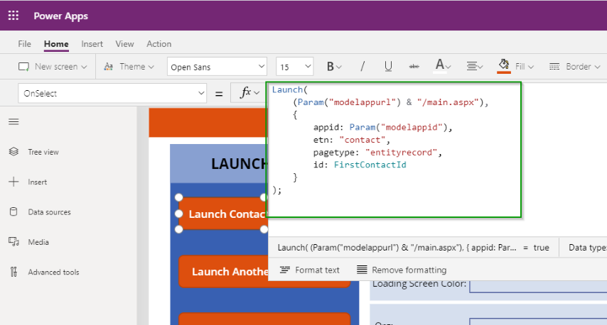 Build Link to Model App